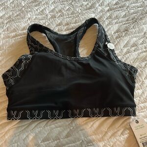 NEW Gaiam Sports Yoga Bra With Removable Bra Liners size Large -  Medium Impact